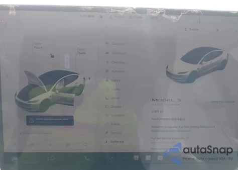 2025 Tesla Model 3 Long Range Rear-Wheel Drive из США, поврежденный, VIN 5YJ3E1EA7SF976853